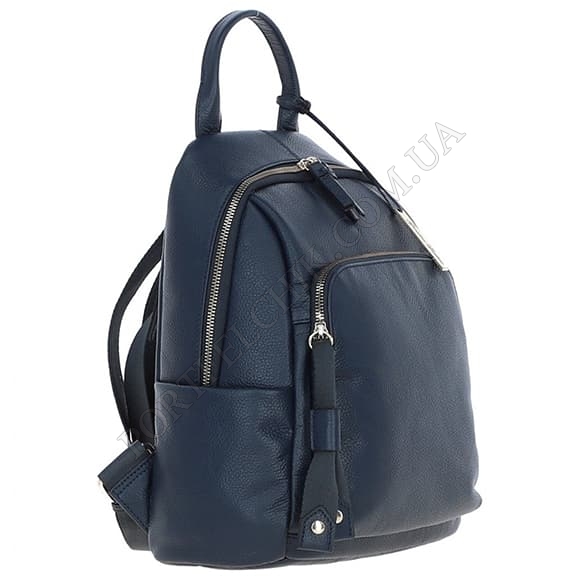 Кожаный рюкзак Ashwood X37 Navy синий (Код. 18419-01) главное фото