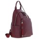 Кожаный рюкзак Ashwood X37 Wine бордовый (Код. 18461-01) главное фото