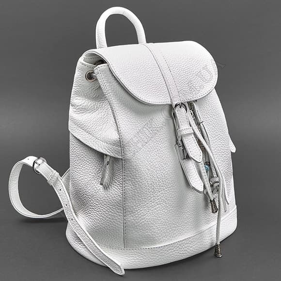 Кожаный рюкзак BlankNote BN-BAG-13-white белый (Код. 16197-04) главное фото