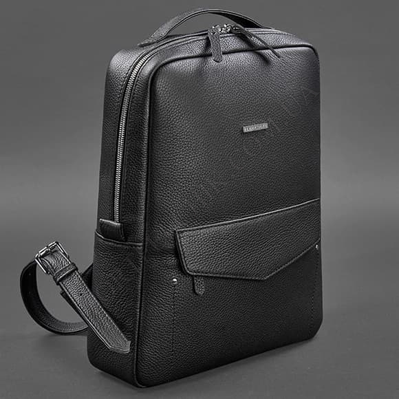 Кожаный рюкзак BlankNote BN-BAG-19-onyx черный (Код. 15611-04) главное фото