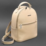 Кожаный рюкзак BlankNote BN-BAG-22-light-beige бежевый Кожаный рюкзак BlankNote BN-BAG-22-light-beige бежевый