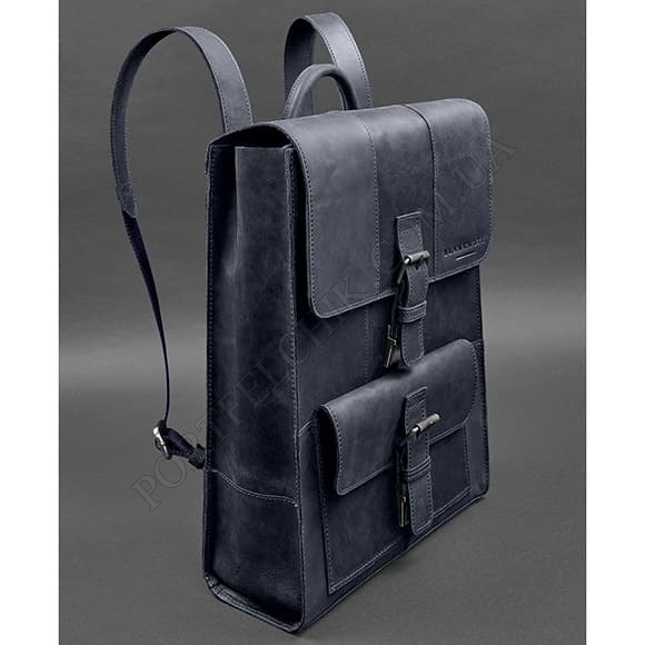Шкіряний рюкзак BlankNote BN-BAG-47-nn Crazy Horse синій (Код. 17752-04) головне фото