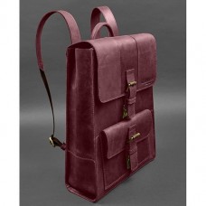 Шкіряний рюкзак BlankNote BN-BAG-47-vin-kr Crazy Horse бордовий