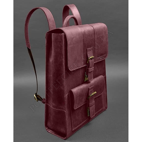 Шкіряний рюкзак BlankNote BN-BAG-47-vin-kr Crazy Horse бордовий (Код. 17753-04) головне фото