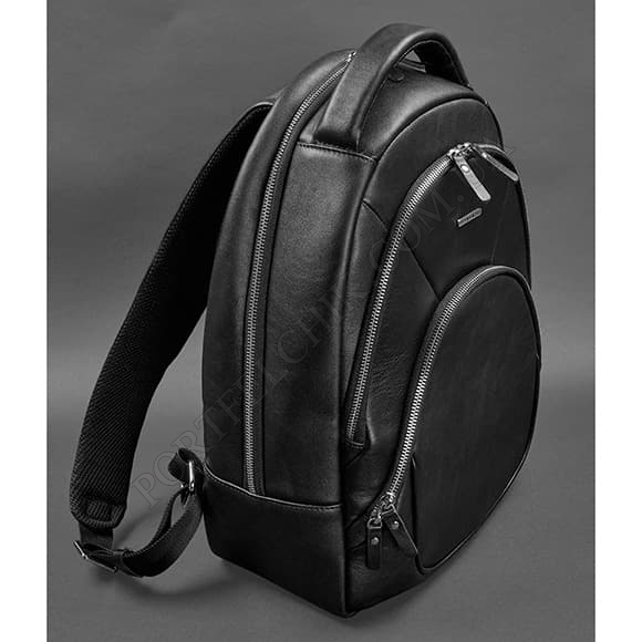 Шкіряний рюкзак BlankNote BN-BAG-48-g чорний (Код. 17050-04) головне фото