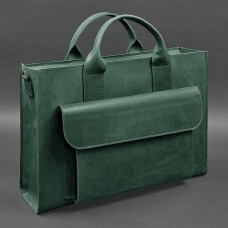 Сумка-портфель BlankNote BN-BAG-50-iz Crazy Horse зеленый