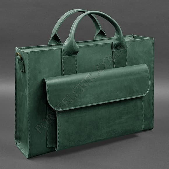 Сумка-портфель BlankNote BN-BAG-50-iz Crazy Horse зелений (Код. 18214-04) головне фото