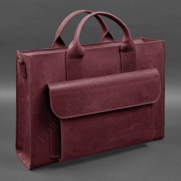Сумка-портфель BlankNote BN-BAG-50-vin-kr Crazy Horse бордовий (Код. 18218-04) головне фото