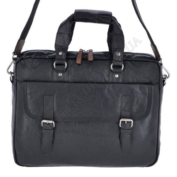 Сумка-портфель Ashwood F83 Black/Mud чорний (Код. 18290-01) головне фото
