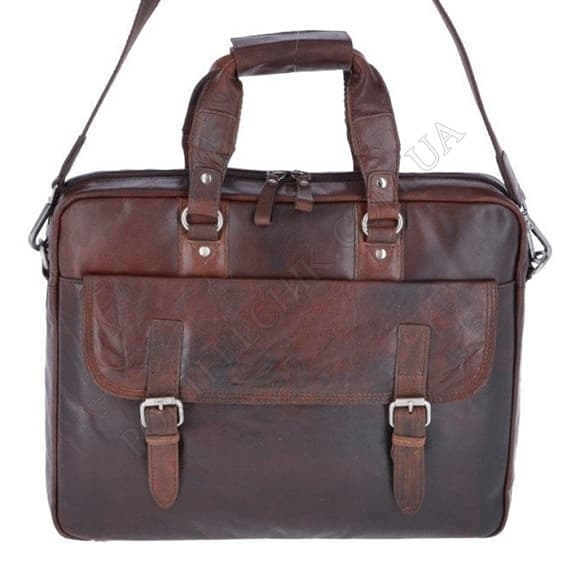 Сумка-портфель Ashwood F83 Brandy коричневый (Код. 18427-01) главное фото