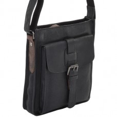 Мужская сумка через плечо Ashwood 4551 VT Black черный