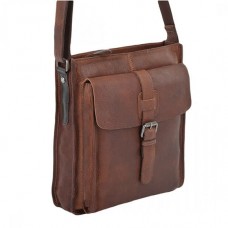Мужская сумка через плечо Ashwood 4552 Tan коричневый