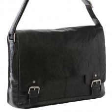 Мужская сумка через плечо Ashwood 8343 Black черный