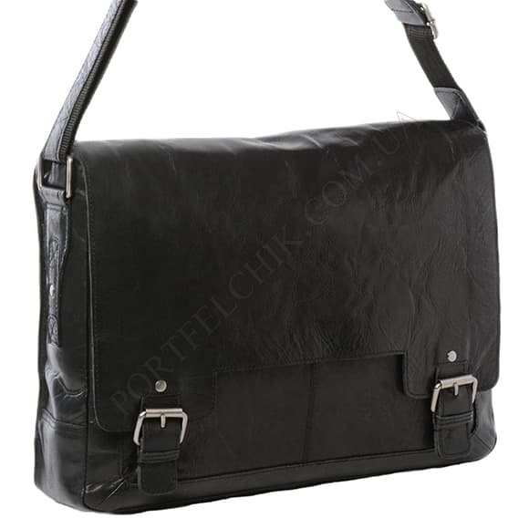Мужская сумка через плечо Ashwood 8343 Black черный (Код. 18187-01) главное фото