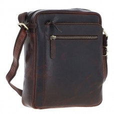 Чоловіча сумка через плече Ashwood K42 Brown коричневий Чоловіча сумка через плече Ashwood K42 Brown коричневий