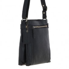 Чоловіча сумка через плече Ashwood K45 Black чорний Чоловіча сумка через плече Ashwood K45 Black чорний