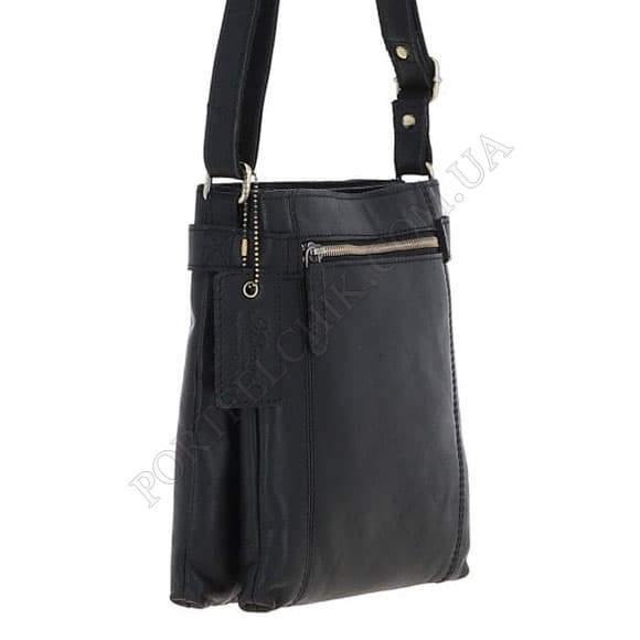 Чоловіча сумка через плече Ashwood K45 Black чорний (Код. 18671-01) головне фото