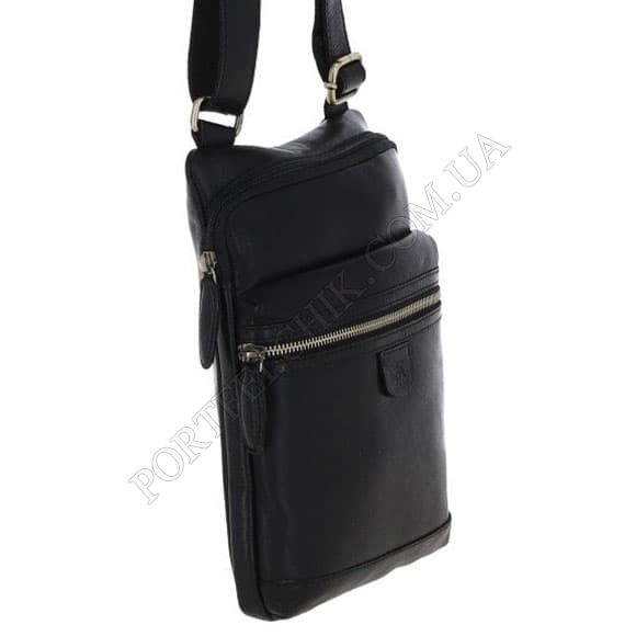 Чоловіча сумка через плече Ashwood T71 Black чорний (Код. 18672-01) головне фото