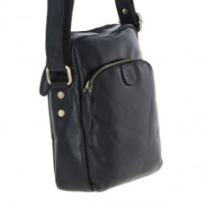 Мужская сумка через плечо Ashwood T79 Black черный