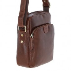 Мужская сумка через плечо Ashwood T79 Chestnut коричневый