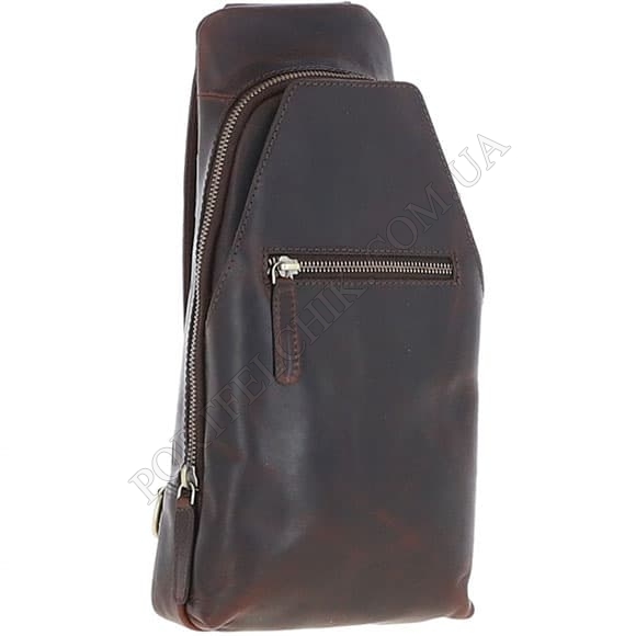 Нагрудная сумка Ashwood K43 Brown коричневый (Код. 17297-01) главное фото