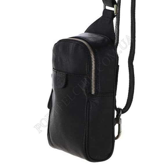 Нагрудна сумка Ashwood T75 Black чорний (Код. 17299-01) головне фото