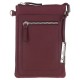 Сумочка на шею Ashwood AZ71 Wine бордовый (Код. 17296-01) дополнительное фото № 1
