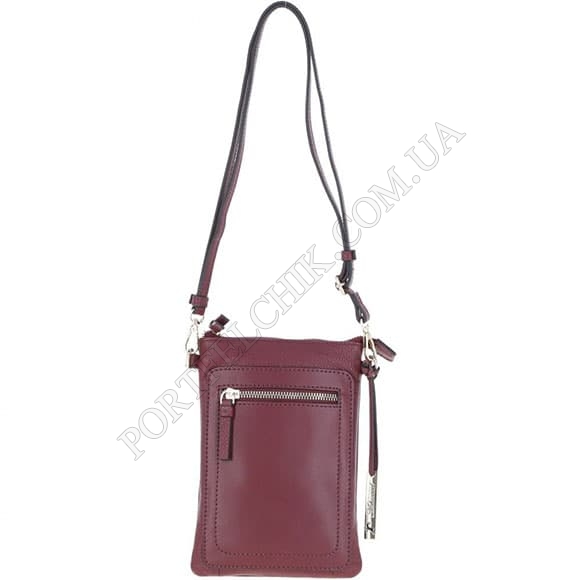 Сумочка на шею Ashwood AZ71 Wine бордовый (Код. 17296-01) главное фото