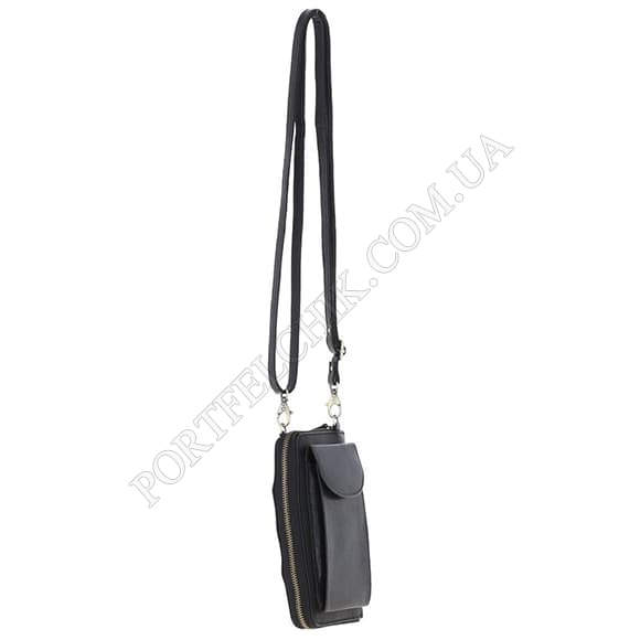 Сумочка на шию Ashwood T80 Black чорний (Код. 18725-01) головне фото