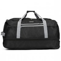 Сумка дорожная на колесах TravelZ Wheelbag Doubleloader foldable black черный Сумка дорожная на колесах TravelZ Wheelbag Doubleloader foldable black черный