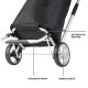 Сумка-візок ShoppingCruiser Foldable Black чорний (Код. 13258-19) додаткове фото № 7