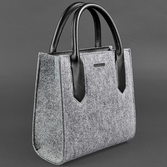 Сумка жіноча BlankNote BN-BAG-28-felt-g сірий, комбінований (Код. 16216-04) головне фото