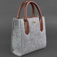 Сумка женская BlankNote BN-BAG-28-felt-k серый, комбинированный