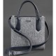 Сумка женская BlankNote BN-BAG-28-felt-navy-blue серый, комбинированный (Код. 16218-04) дополнительное фото № 6