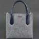 Сумка женская BlankNote BN-BAG-28-felt-navy-blue серый, комбинированный (Код. 16218-04) дополнительное фото № 5