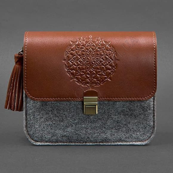 Сумка жіноча BlankNote BN-BAG-3-felt-k коричневий (Код. 13142-04) головне фото
