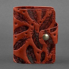 Візитниця BlankNote BN-KK-7-1-coral-pero Crazy Horse корал