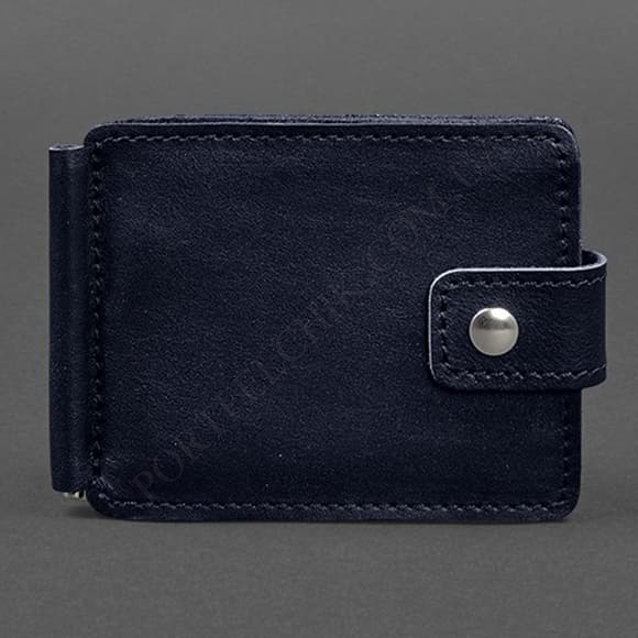 Зажим для денег BlankNote BN-PM-13-1-navy-blue синий (Код. 17484-04) главное фото