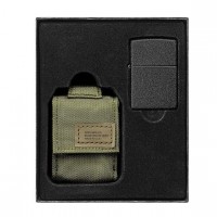 Набор Zippo 49400 236 Blk Crackle Ltr Tactical Pouch OD Green GS зеленый Набор Zippo 49400 236 Blk Crackle Ltr Tactical Pouch OD Green GS зеленый