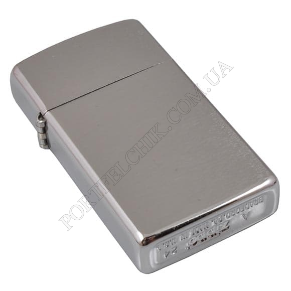 Запальничка  Zippo 1600 Slim Brushed Chrome (Код. 3065-11) головне фото