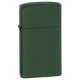 Зажигалка Zippo 1627 Slim Green Matte (Код. 18577-11) главное фото