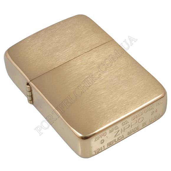 Запальничка Zippo 1941 B Replica Brushed Brass (Код. 3078-11) головне фото