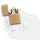 Запальничка Zippo 204 B Brushed Brass (Код. 3096-11) додаткове фото № 3