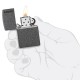 Зажигалка Zippo 211 ZL Iron Stone Zippo Logo (Код. 18312-11) дополнительное фото № 2