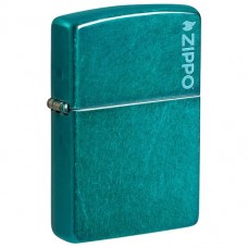 Зажигалка Zippo 24004 ZL Candy Teal Zippo Logo