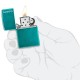 Зажигалка Zippo 24004 ZL Candy Teal Zippo Logo (Код. 18593-11) дополнительное фото № 3