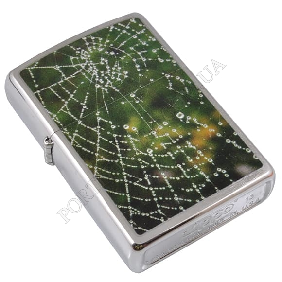 Зажигалка Zippo 28285 Spider Web Rain Drops (Код. 3292-11) главное фото