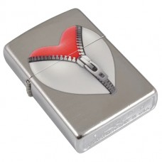 Зажигалка Zippo 28327 Zip Heart Chrome Arch