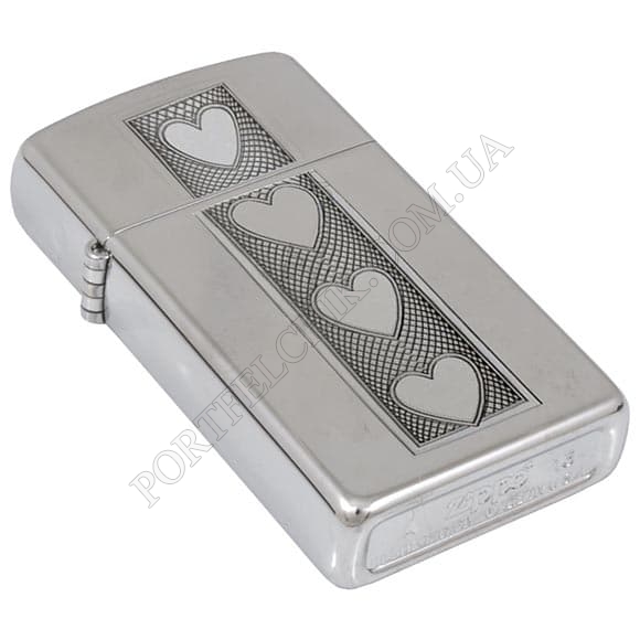 Зажигалка Zippo 28476 Slim Heart (Код. 3426-11) главное фото
