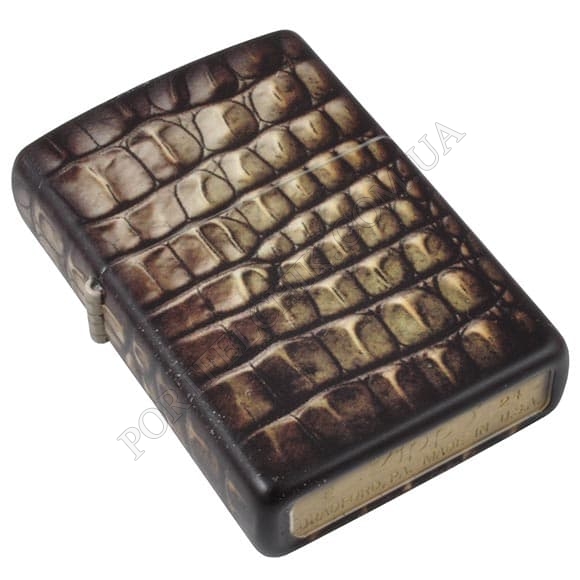 Запальничка Zippo 46356 Alligator Skin Design (Код. 17851-11) головне фото